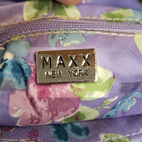 Maxx New York leather light blue shoulder purse - Picture 6 of 8